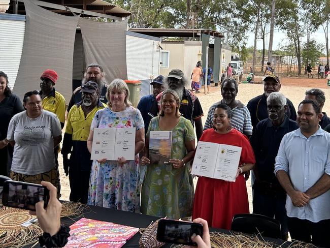 Chief Minister Eva Lawler and other politicians travelled to Maningrida to sign a historic 10-year Local Decision Making Agreement in May, giving the Kunibidji people and neighbouring clang groups greater say on issues like  education, law and justice, community support, and economic development.Â 