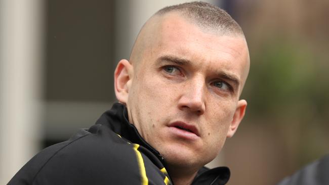 Dustin Martin gave media the cold shoulder at the Grand Final parade. Picture: Getty Images