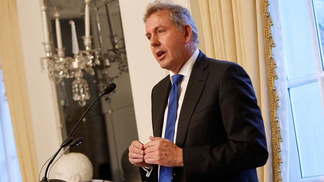 Kim Darroch resigned after criticising Mr Trump, even though his memos had meant to be only for the eyes of Whitehall officials in London. Picture: Paul Morigi/Getty Images