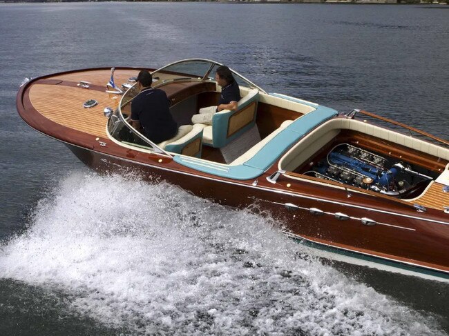 1968, Riva Aquarama with two Lamborghini 4.0lt V12 engines.