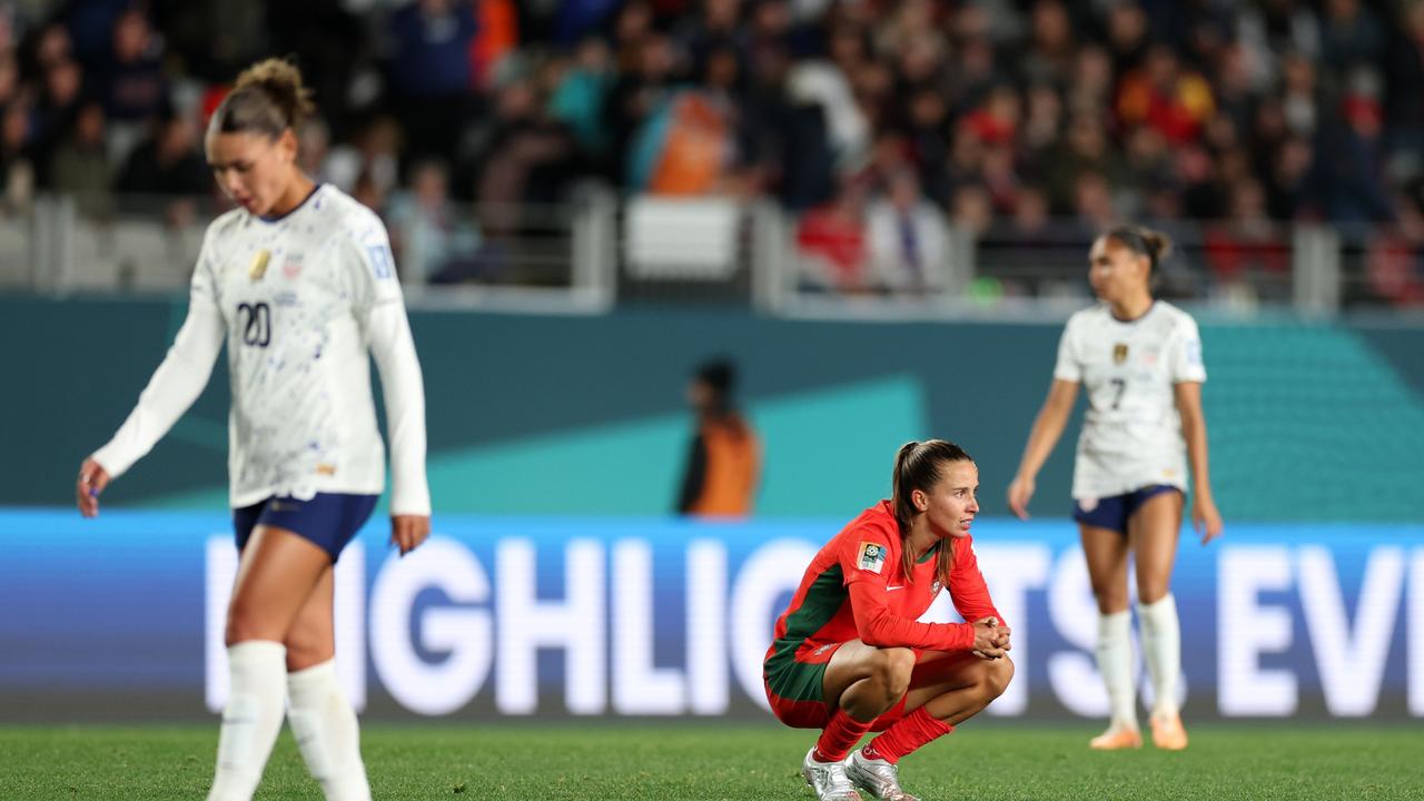 The US were far from party mode. Photo by Phil Walter/Getty Images