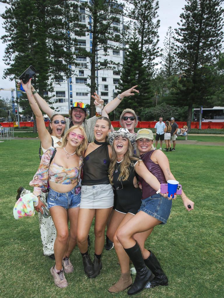 The Melbourne Crew at the Out 2 Lunch festival on the Coolangatta beachfront. Picture: Glenn Campbell