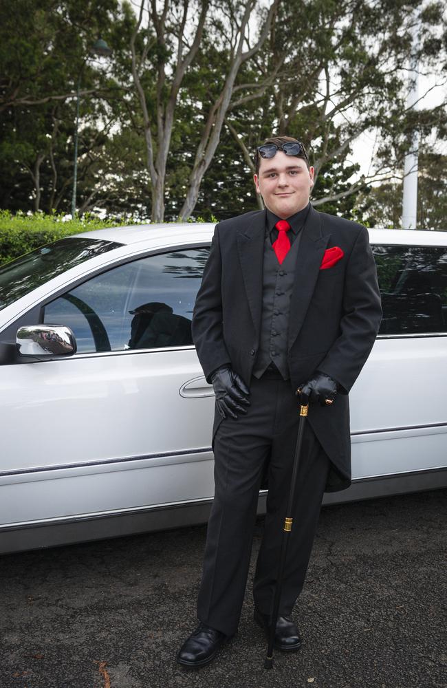 Graduate Ashton Nicol at Toowoomba Christian College formal at Picnic Point, Friday, November 29, 2024. Picture: Kevin Farmer