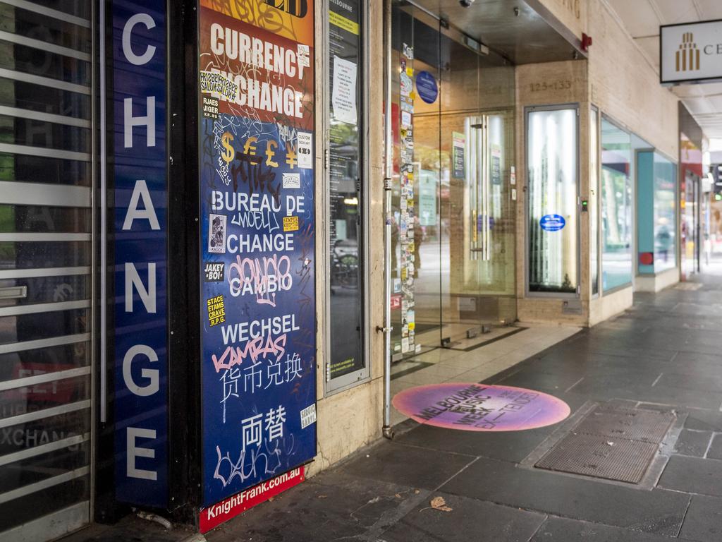 Swanston Street has been given a deep clean. Picture: Jake Nowakowski