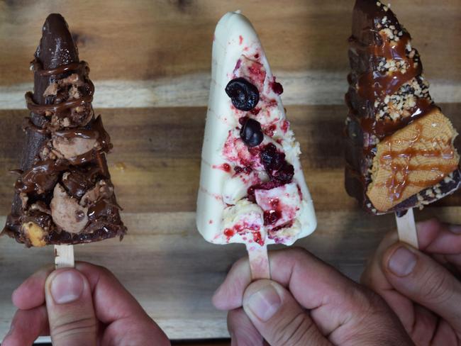 Cheesecake on a stick by Bianco Kitchen. Picture: Jenifer Jagielski