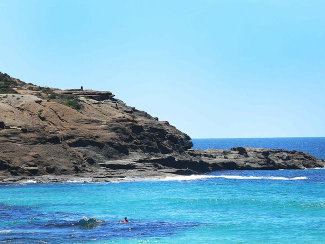 Snapper pt on right looking from Frazer beach on the Central Coast pictured on Friday 5th January 2018 after drownings in the last few days at Snapper Pt..(AAP Image/Sue Graham)