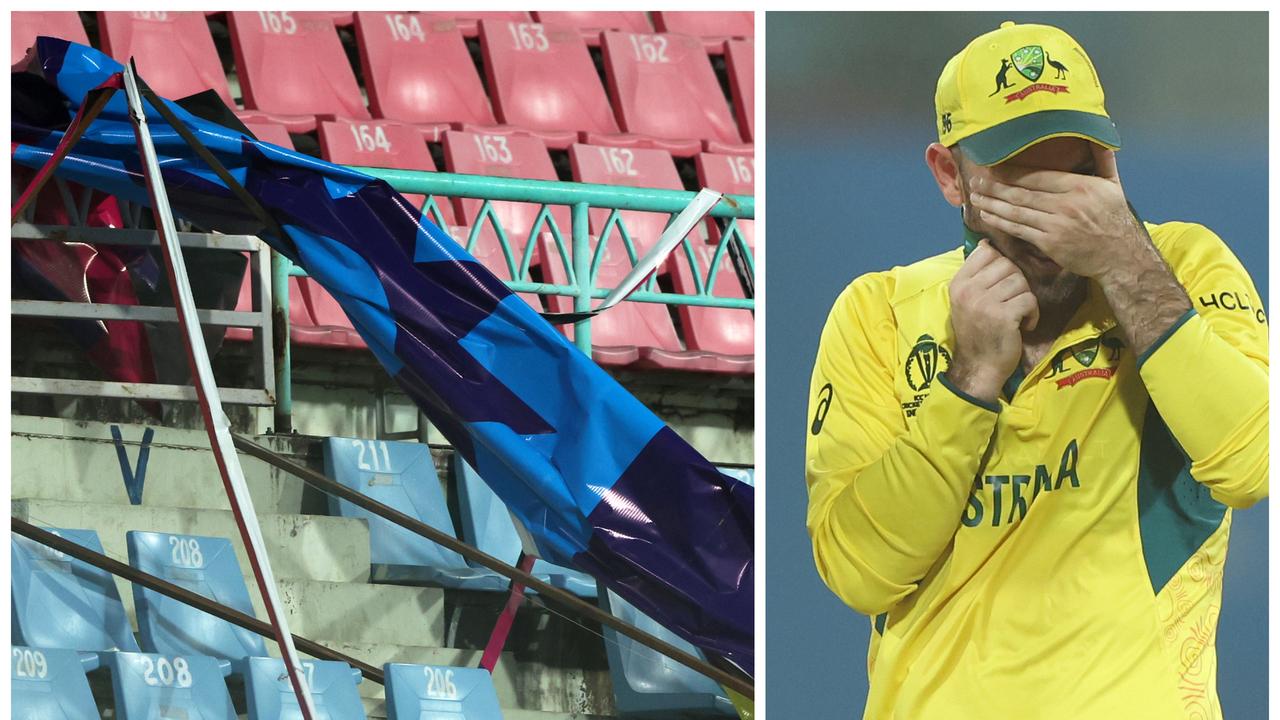 ‘Scampering to safety’: Stadium shock as hoardings fall near fans during World Cup clash
