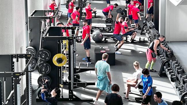 A Technogym installation at the athletes’ village in Paris during the Olympics.