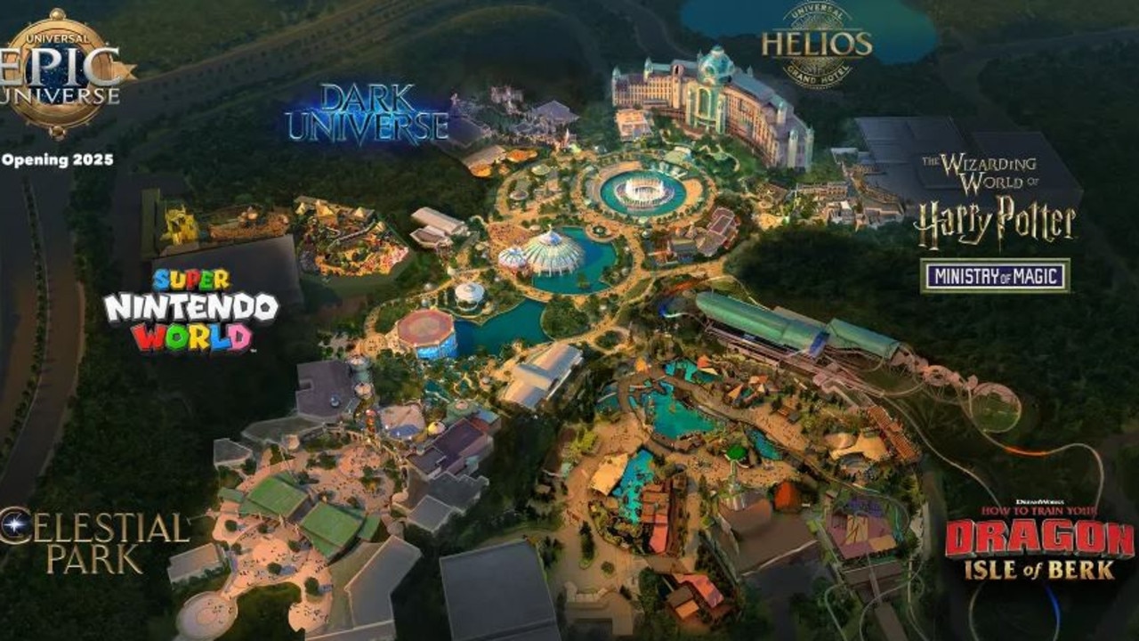 There will be five themed worlds, including Harry Potter and How To Train Your Dragon. Picture: Universal Destinations &amp; Experiences