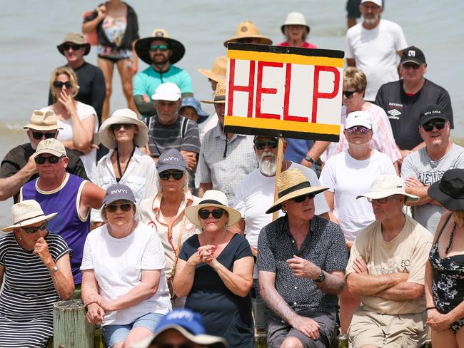 There are calls for the state government to put in a permanent engineering solution in Inverloch. Picture: Brendan Beckett