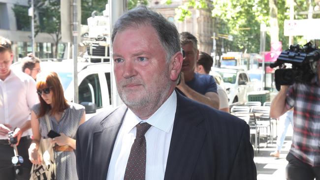 Borce Ristevski’s barrister Rob Stary outside court. Picture: David Crosling