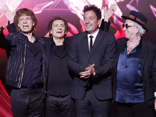 Earlier this week, Jimmy Fallon hosted a Rolling Stones event in London. Picture: Trevor Adams/Matrix Pictures