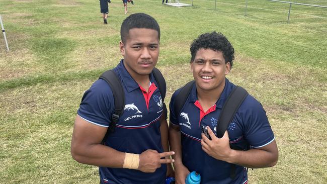 Loka Toia and John Fineanganofo of Redcliffe SHS.