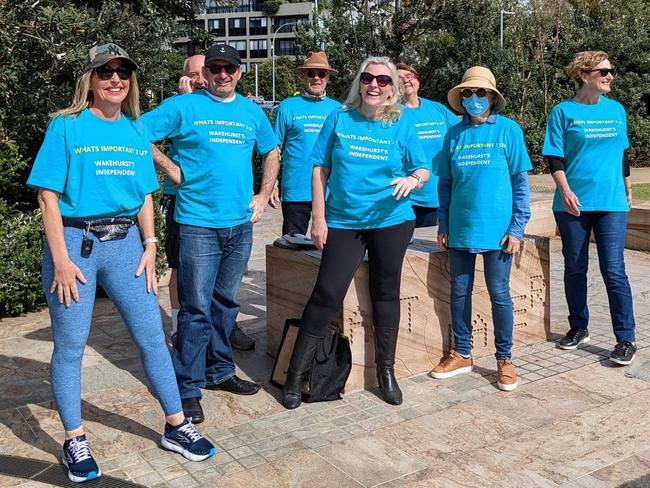 Wakehurst's Independent organisers and supporters at Dee Why in late 2022. The group has decided not to put forward a candidate at the March state election. Picture: Supplied