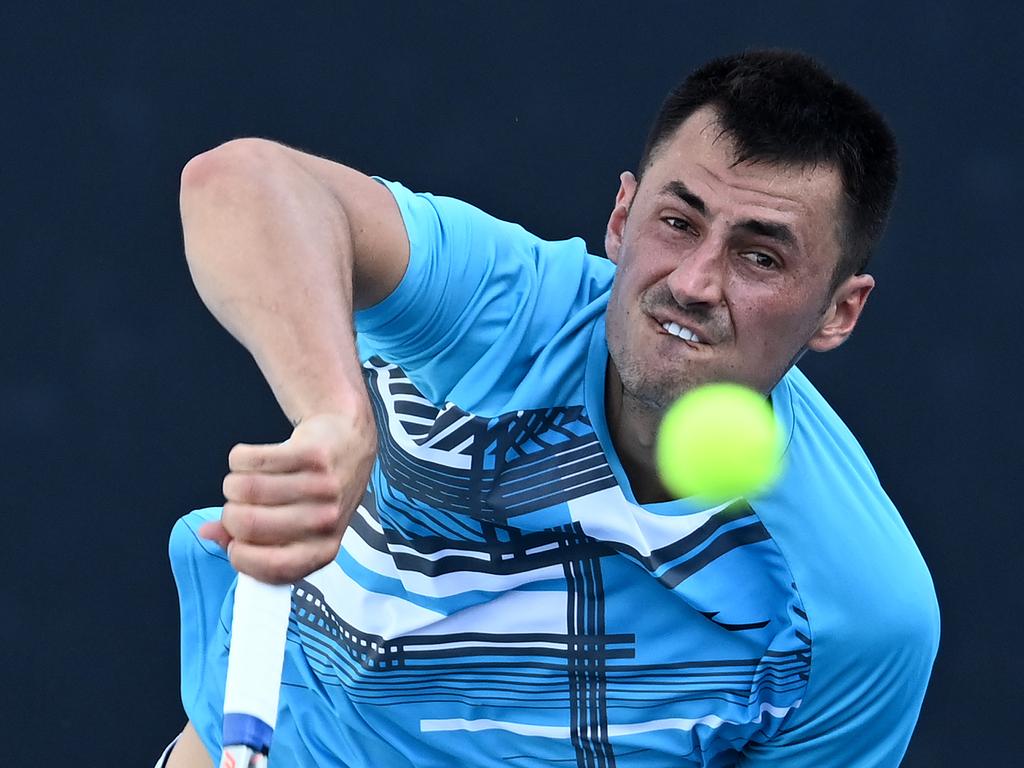 Bernard Tomic has thrown his support behind Novak Djokovic. Picture: Getty Images