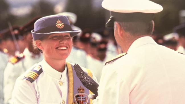 Kirstin Ferguson at her ADFA graduation ceremony in 1993.