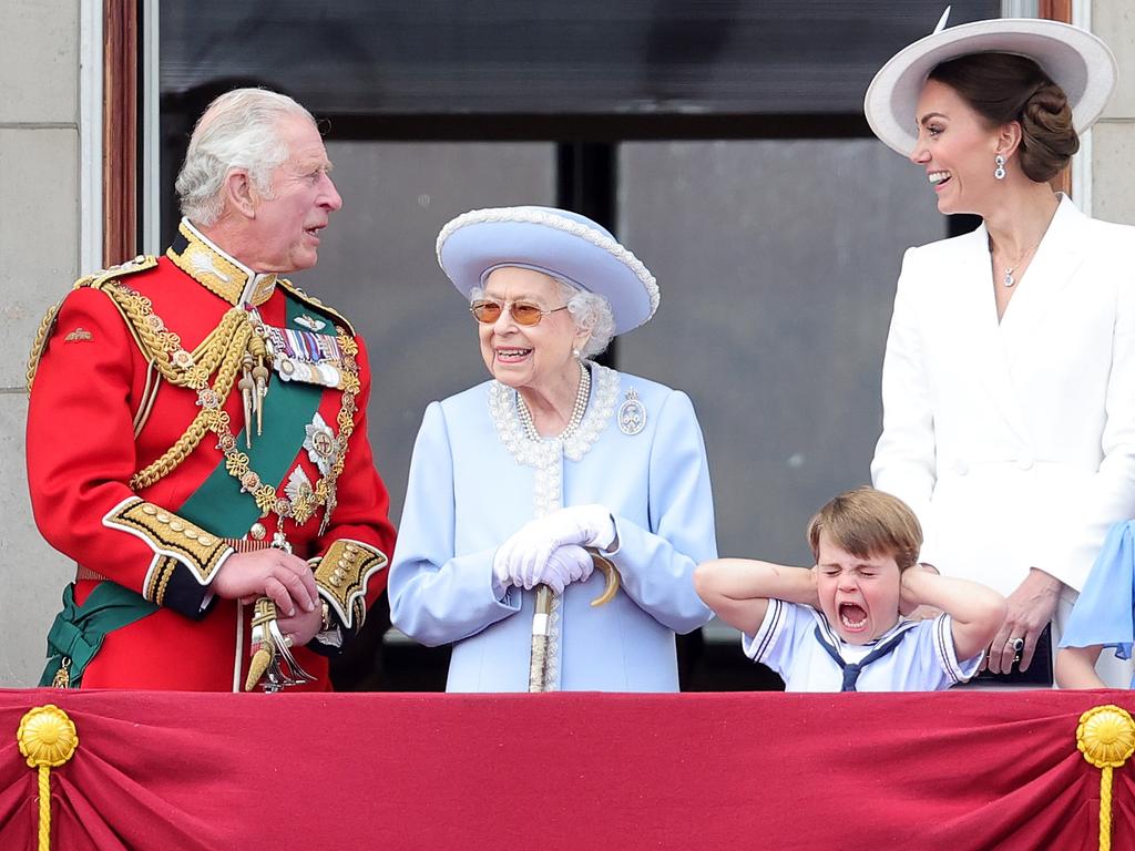 The Queen pointed out how ‘clever’ the formation of the Apache helicopters, RAF fast jets and wartime-era aircraft was.