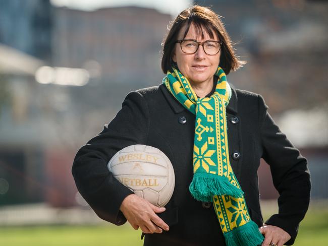 Lisa Alexander for Weekend. Australian netball coach Lisa Alexander worked as a maths and PE teacher as Wesley College before becoming the coach of the Diamonds. Picture: Eugene Hyland