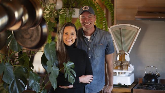 Hank and Carrie Thierry in their Mansfield home.