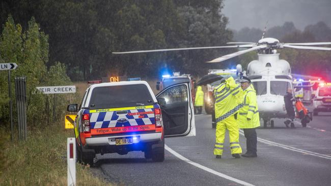 Emergency crews were called to Barton Hwy following the deadly crash. Picture: OnScene ACT