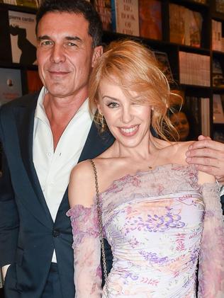 Andre Balazs and Kylie Minogue. Picture: Splash