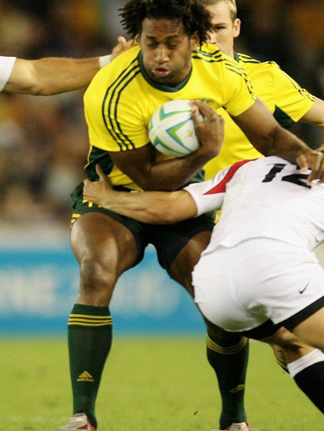 Wing: Lote Tuqiri (Logan Brothers). (Photo by Mark Nolan/Getty Images)