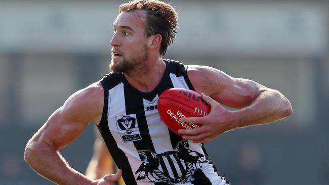 Lachlan Keeffe in action for Collingwood’s VFL team. Picture: Michael Klein