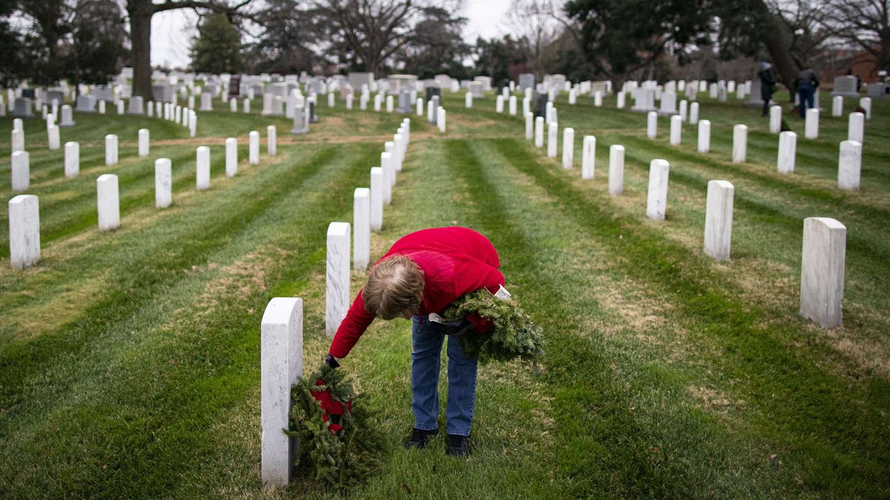 Arlington National Cemetery is the final resting place of about 400,000 US veterans. Picture: Al Drago / Getty Images / AFP