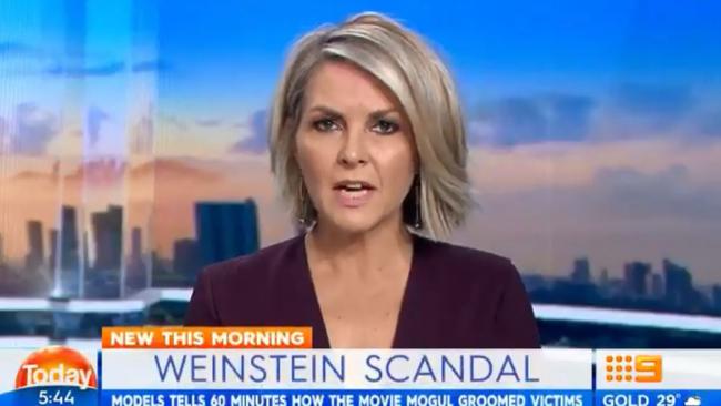 Georgie Gardner on the Today show this morning.