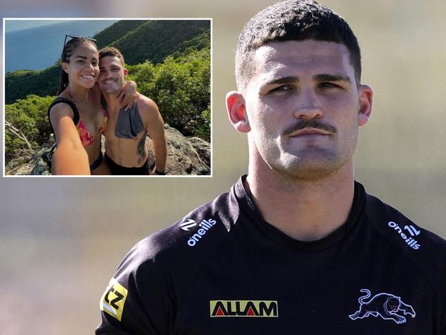 Nathan Cleary has made a dash to visit girlfriend Mary Fowler in San Diego.