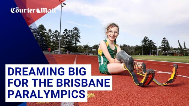 Mia Wilkinson has big dreams of running in the 2032 Brisbane Paralympics