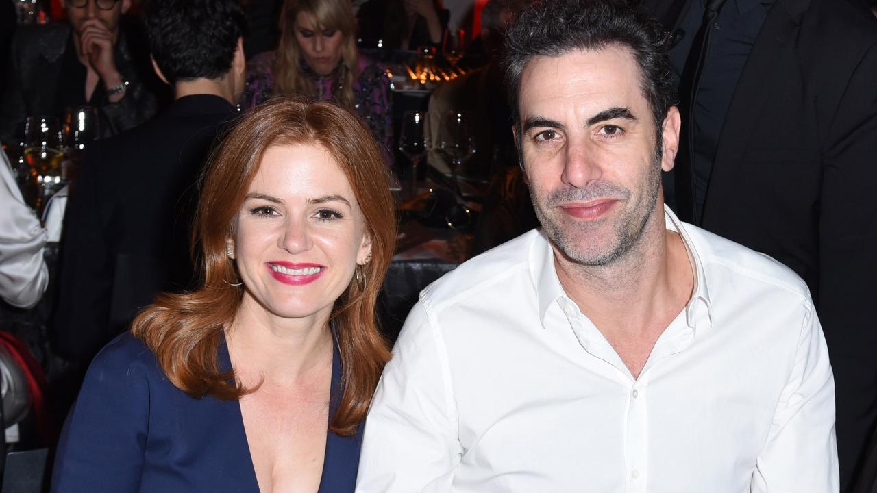 FILE - APRIL 05: Actors Sacha Baron Cohen and Isla Fisher announced their divorce on social media after 13 years of marriage. LOS ANGELES, CA - OCTOBER 07:  Isla Fisher and Sacha Baron Cohen attend the 2017 Los Angeles Dance Project Gala on October 7, 2017 in Los Angeles, California.  (Photo by Vivien Killilea/Getty Images for L.A. Dance Project)