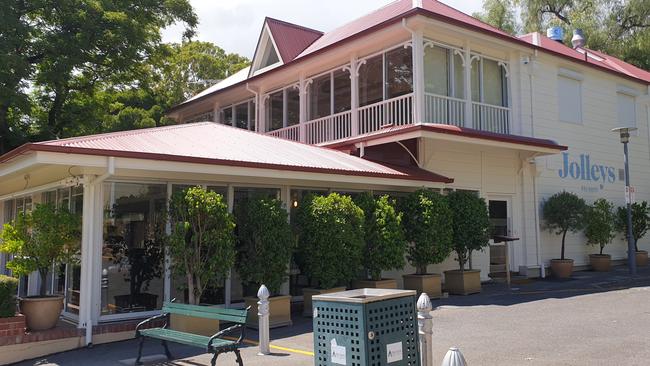 Jolleys Boat House beside the River Torrens. Picture: Colin James