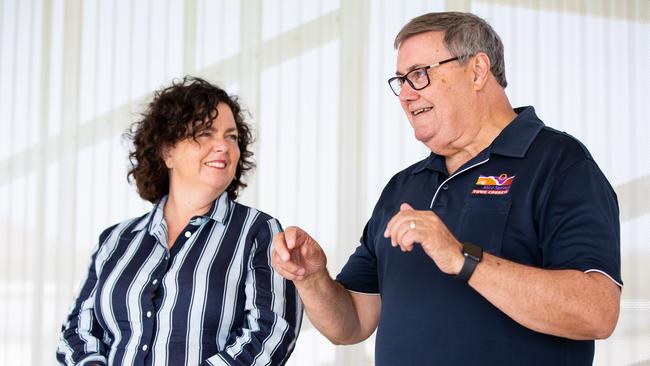 Minister for Territory Families and Member for Braitling Dale Wakefield and Alice Springs Town Council Mayor Damien Ryan. Photo: EMMA MURRAY