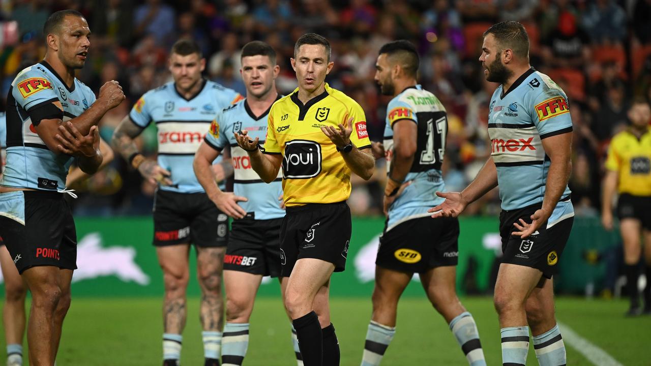 2021 NRL Round 10 - Cronulla-Sutherland Sharks v South Sydney Rabbitohs, Suncorp Stadium, 2021-05-15. Digital image by Grant Trouville � NRL Photos