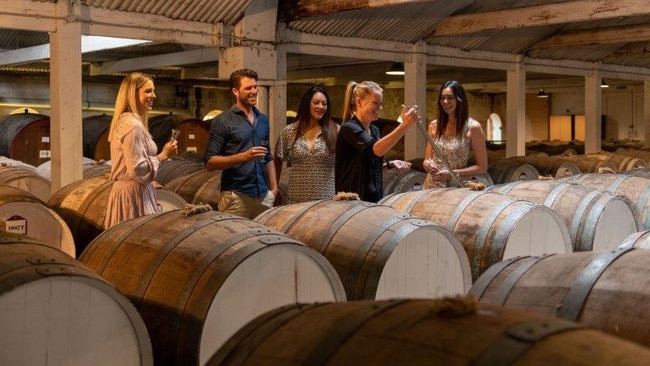 In the cellar at Seppeltsfield, Barossa Valley, South Australia.