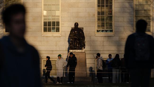 John Harvard Statue at Harvard University, Cambridge, Massachusetts.