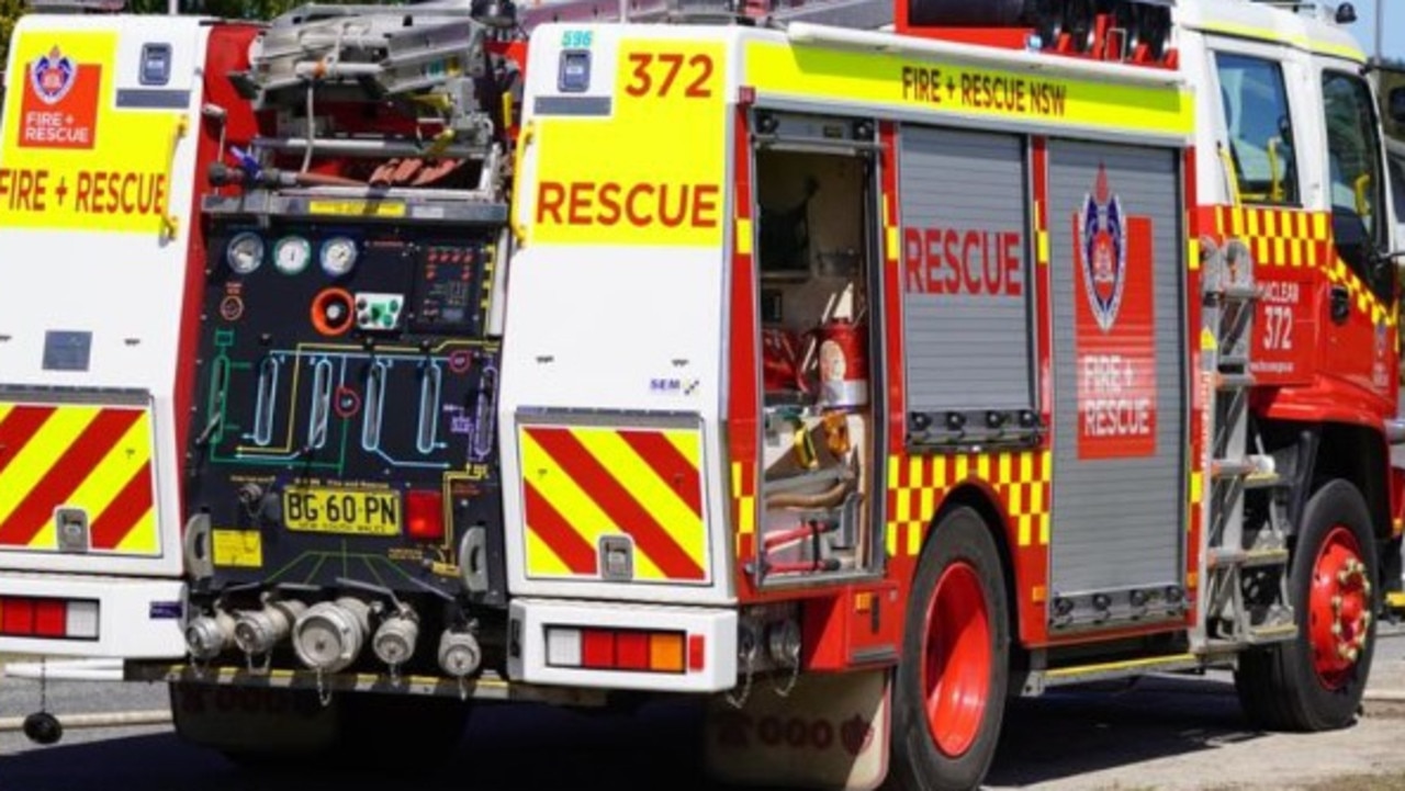 NSW Fire and Rescue deployed substantial resources to battle the chemical fire at Bluescope’s Springhill Road facility at Port Kembla on Tuesday. Picture: Supplied