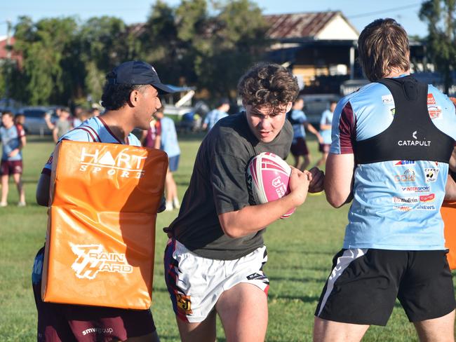 CQ Capras under-16, under-18, under-21 and senior men training at Kettle Park, Rockhampton, on December 3, 2022.