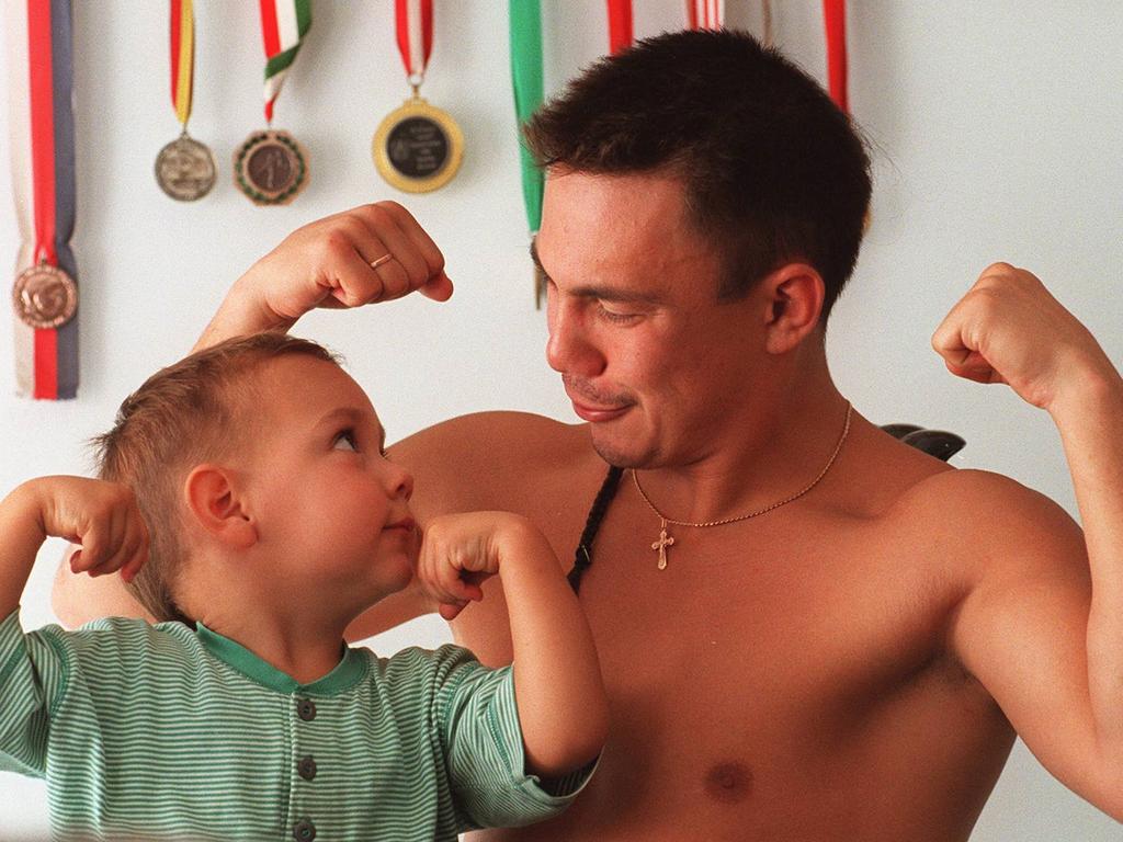 Kostya and Tim, 2, in 1997.