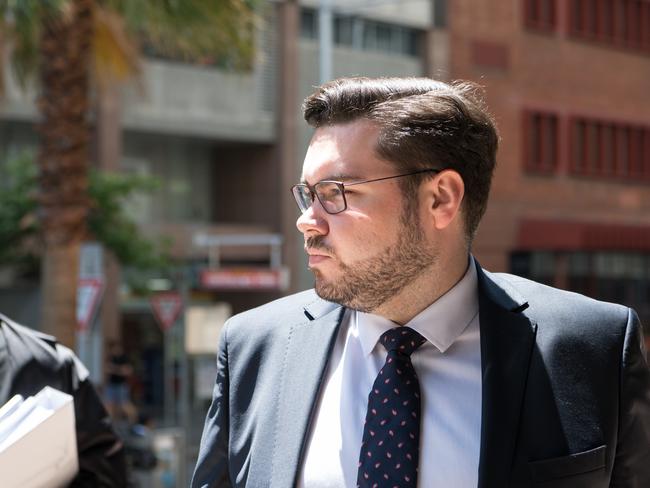 Bruce Lehrmann arrives at Federal Court in Sydney. Picture: NCA NewsWire / Flavio Brancaleone