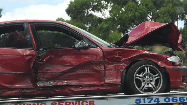 A man in his 50s has been injured and taken to the Latrobe Regional hospital following a crash on the Princes Highway in Traralgon on Wednesday afternoon. Picture: LVI&CA