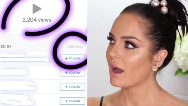 Chloe Morello said she first came across a fake Instagrammer when the likes exceeded the views on a beauty video.