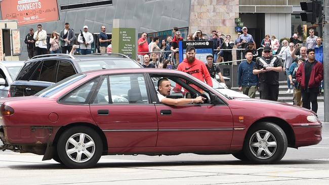 Dimitrious Gargasoulas has pleaded not guilty over the Bourke Street deaths. Picture: Tony Gough.