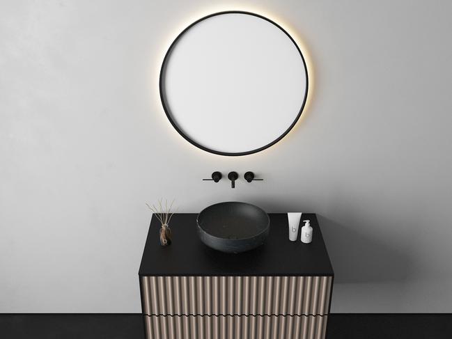 This Methven bathroom has an LED mirror. Picture: Harvey Norman.