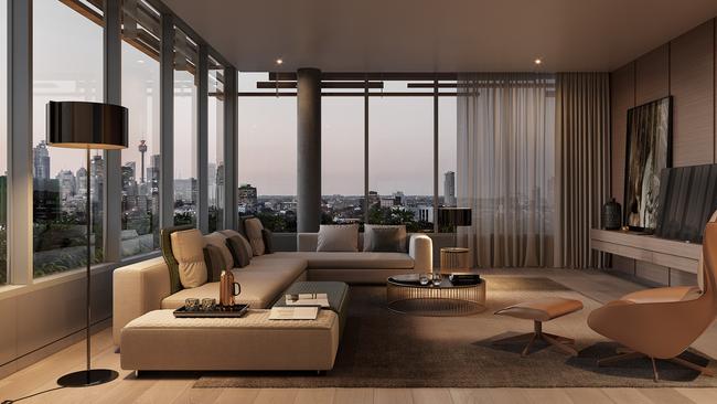 Luxury penthouses in the Mastery project.