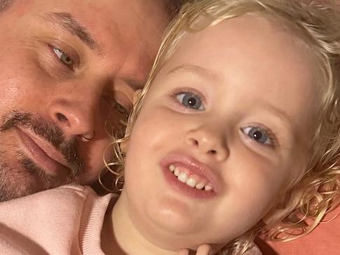 Annabelle, 3, is receiving treatment in Brisbane for leukaemia.