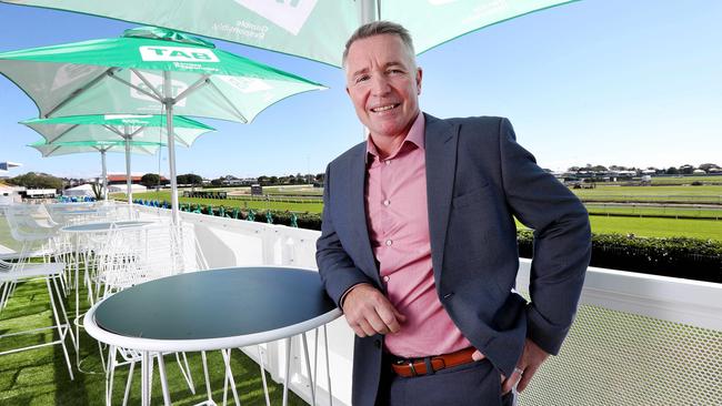 Maroons coach Paul Green at TAB’s “Greenhouse” at Doomben Racecourse. Photo: Tara Croser.