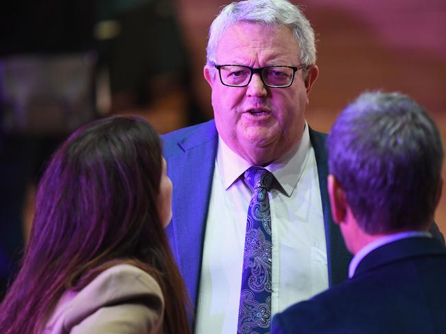 National Party deputy leader Gerry Brownlee with supporters. Picture: Getty Images.