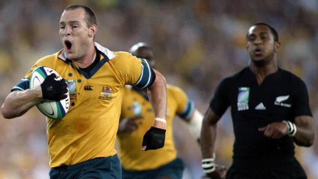 Kurtley Beale vividly remembers Stirling Mortlock’s intercept try for the Wallabies against the All Blacks at the 2003 Rugby World Cup. Picture: Brett Faulkner